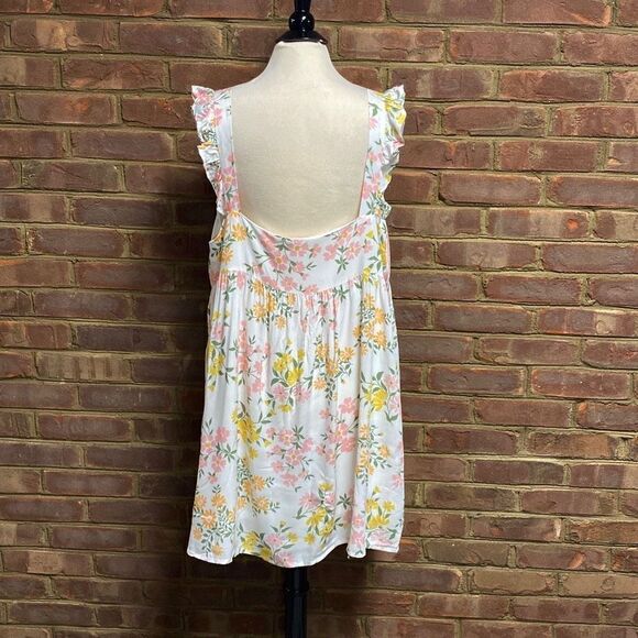 Andree By Unit Floral Ruffle Sleeve Sleeveless Dress Size 1X NEW - Picture 4 of 7